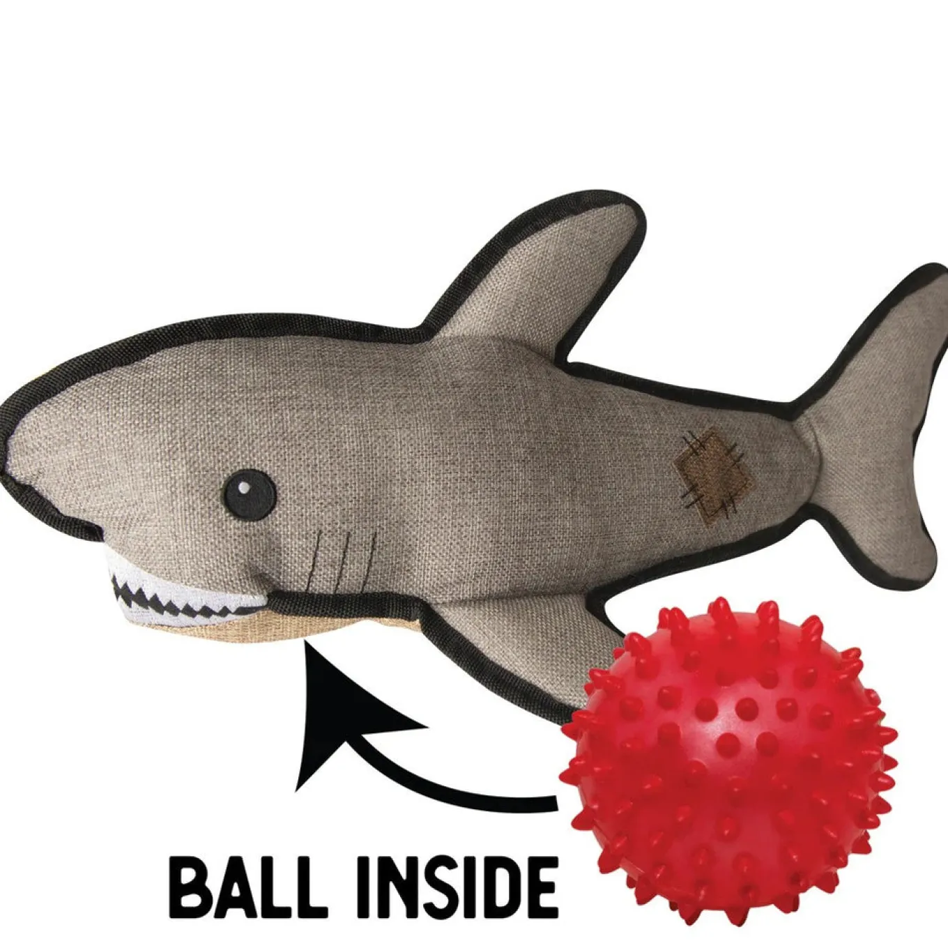 Snugarooz Saul The Shark Plush Dog Toy
