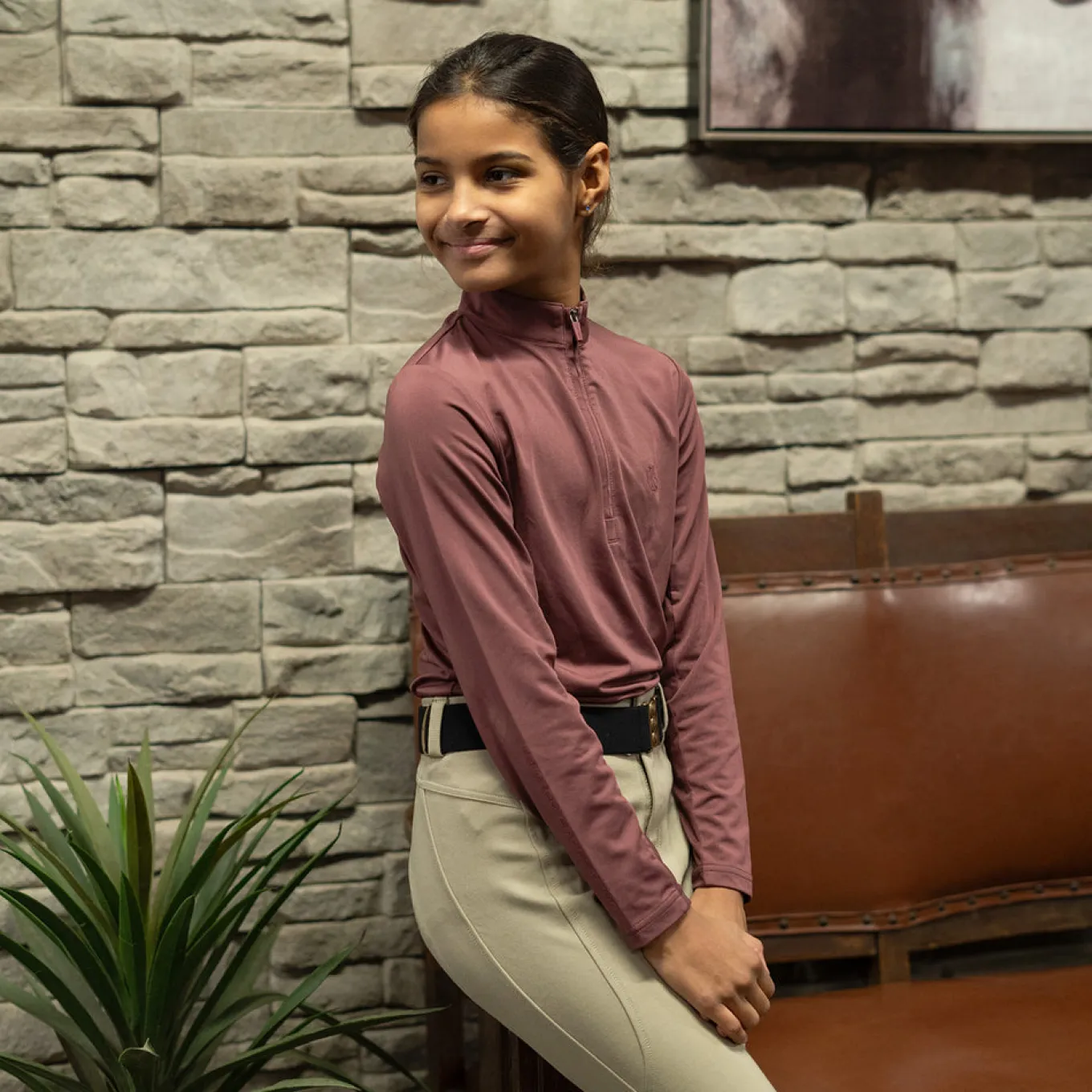 TemTeq Belize Technical Quarter Zip Top - Kids'