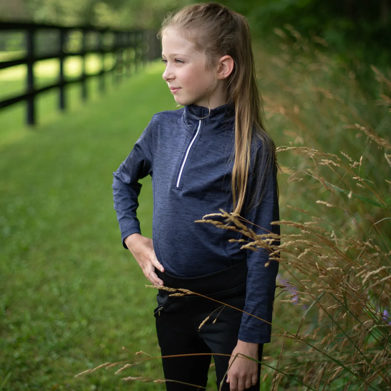 TemTeq Elisa Quarter Zip Performance Shirt - Kids'
