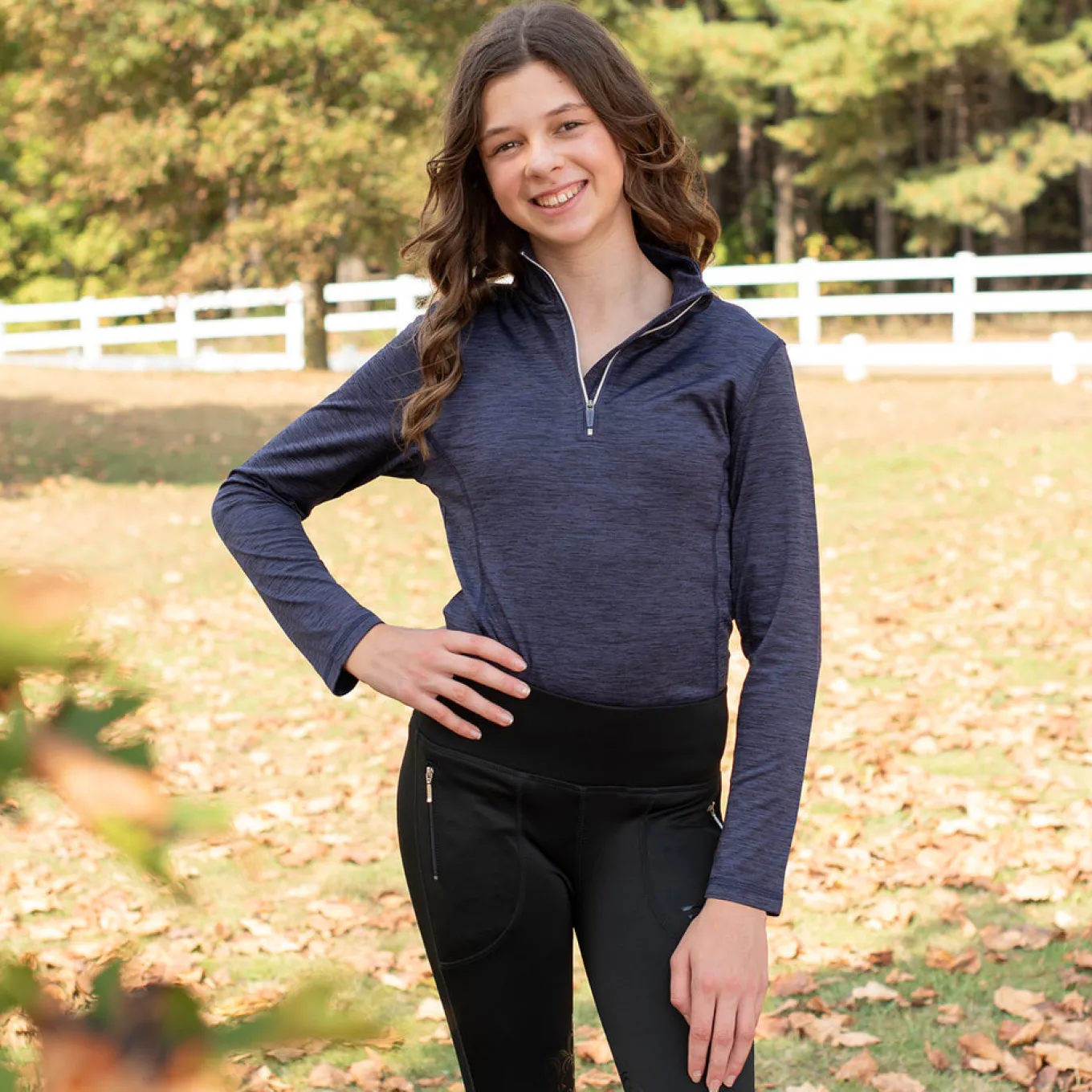 TemTeq Elisa Quarter Zip Performance Shirt - Kids'