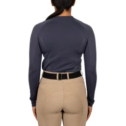 TemTeq Liso Seamless Quarter Zip Long Sleeve Top