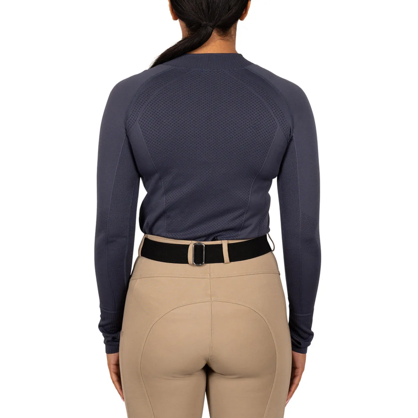 TemTeq Liso Seamless Quarter Zip Long Sleeve Top