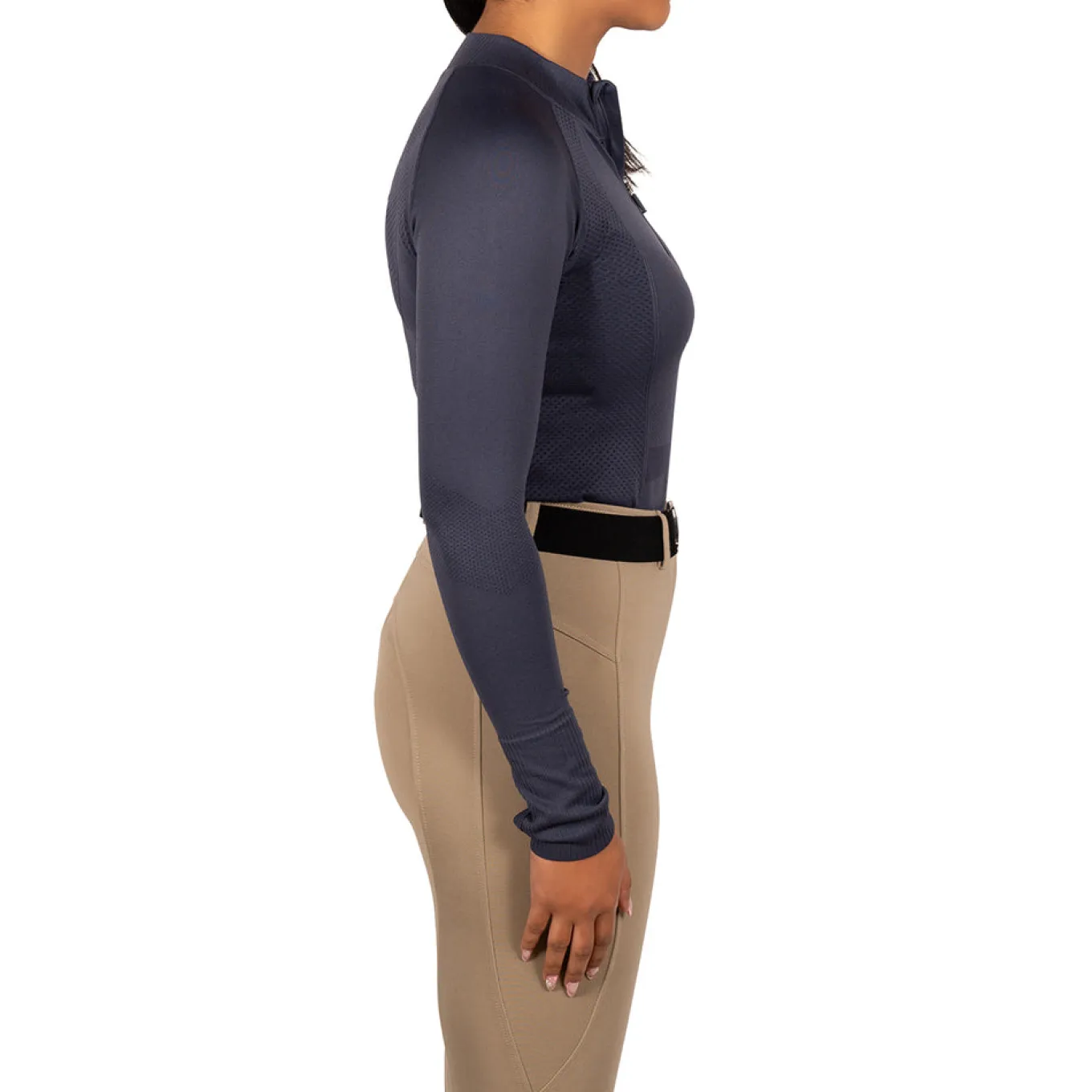TemTeq Liso Seamless Quarter Zip Long Sleeve Top