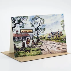 Thelwell Willowbrook Riding School Greeting Card