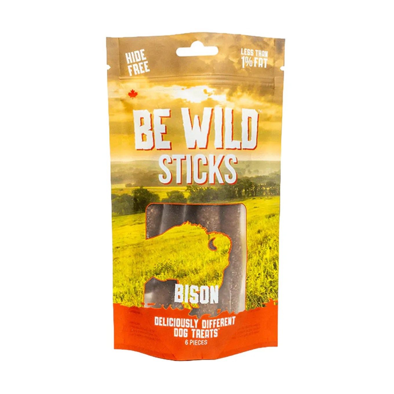 This & That Be Wild Sticks Bison Crunchy Dog Treats - Pack of 6