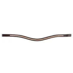 Val du Bois Clear & Gold Crystal Wave Browband