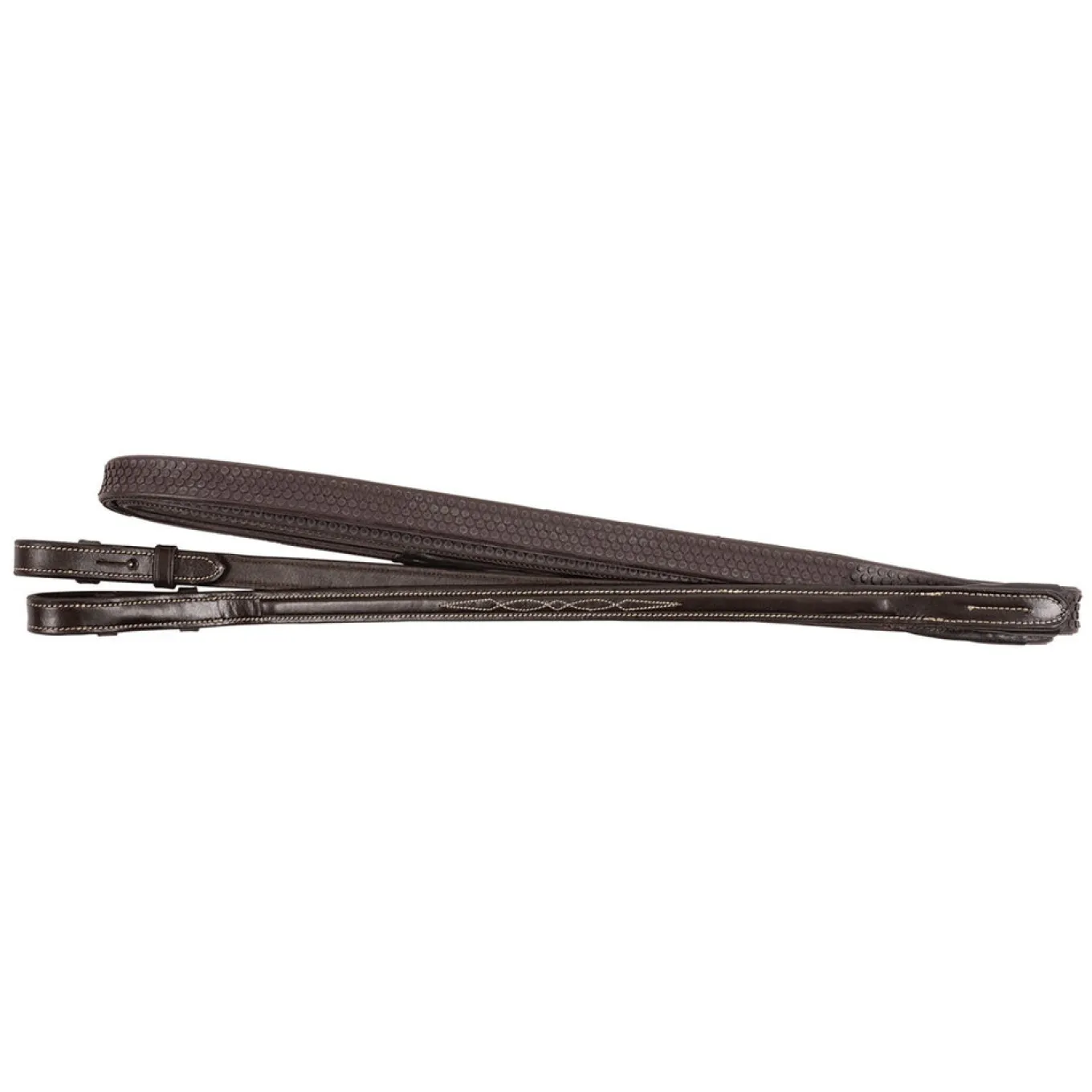 Val du Bois Raised Fancy Stitched Rubber Reins