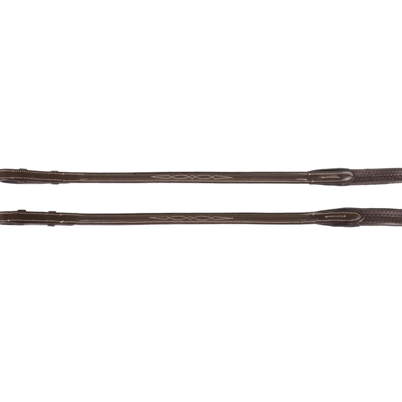 Val du Bois Raised Fancy Stitched Rubber Reins