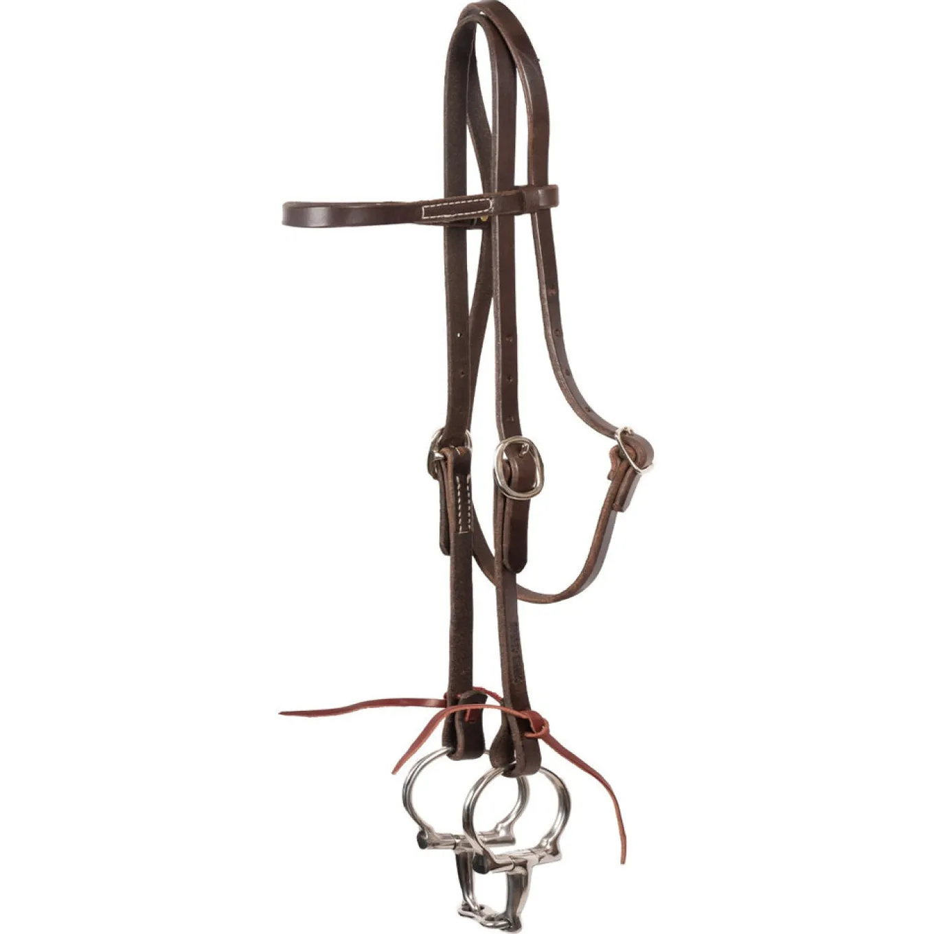 Western Rawhide Single Ply Browband Headstall W/ Ties