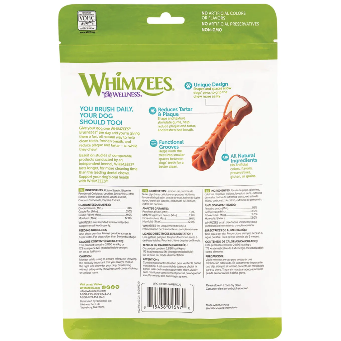 Whimzees Toothbrush Star Value Pouch