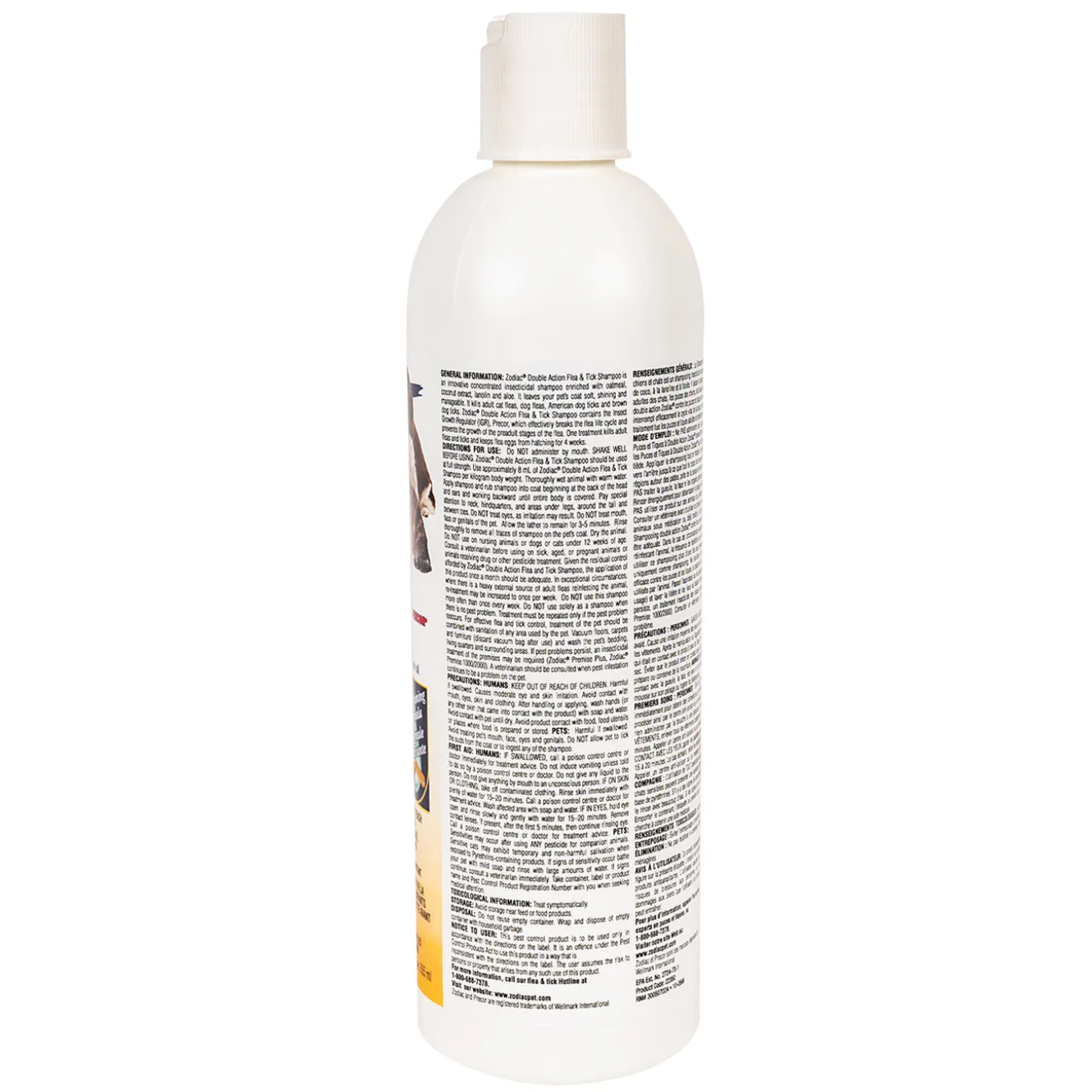 Zodiac Double Action Pet Flea & Tick Shampoo 355 mL